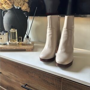 DV by Dolce Vita Cream Heeled Boots
